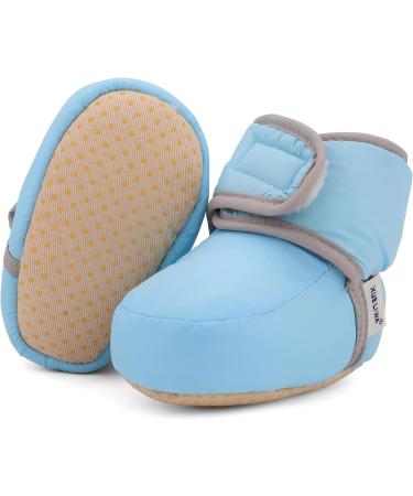 LACOFIA Baby Anti-Slip Winter Slipper Boots - Blue (6-12 Months) - Buy Online on GoSupps.com