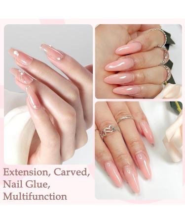 Honey Joy Nude Builder Nail Gel 100g/3.5oz - Nail Extension Sculpting Gel for LED/UV - Nail Art Manicure HJ-GEL005-Nude Yellow - Buy Online on GoSupps.com