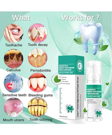 Lenaro Mousse - Whitening Mouth Repair with Probiotics | Refreshing Breath & Deep Clean Teeth (3-Piece Set) - Buy Online on GoSupps.com