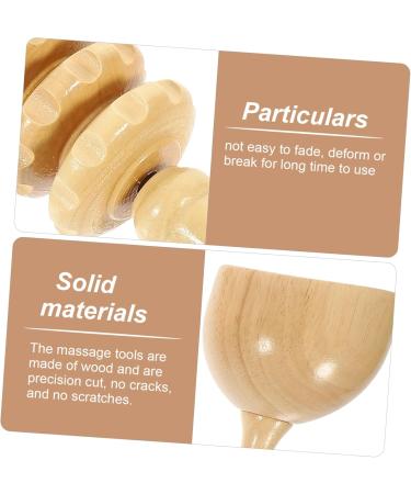 Solustre 5-Set Beech Wood Lymphatic & Foot Massage Device - Portable Acupressure Tool for Wellness - Buy Online on GoSupps.com