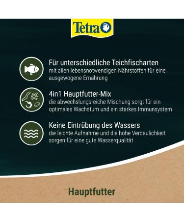 Tetra Pond Multi Mix - Premium Fish Feed for All Pond Fish | 10L Bucket with Flake Sticks Gammarus Wafer - Buy Online on GoSupps.com