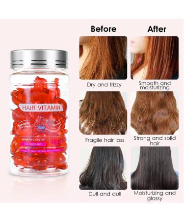 Hair Care Essential Oil Capsules - 80 PCS | Moroccan & Avocado Oil | Vitamin E | Moisturizing & Damage Repair | Enhance Elasticity & Anti Frizz | No Rinse Serum - Buy Online on GoSupps.com
