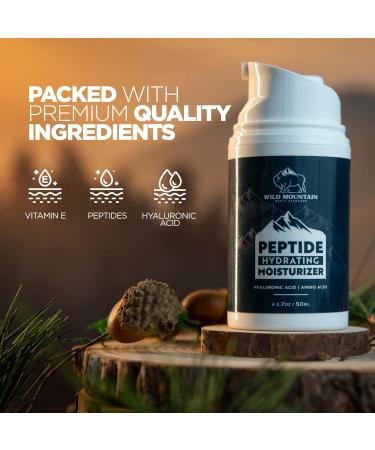 Peptide Moisturizer for Men | Best Men's Face Lotion & Facial Moisturizer - Hydrating & Anti-Aging - Buy Online on GoSupps.com