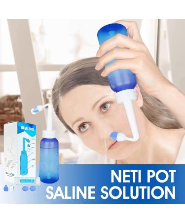 Neti Pot Sinus Rinse Kit Ankrista 300ml Neti Pot Sinus Rinse Kit with 40 Packets Nasal Wash Salt Nasal Sinus Rinse Kit for Kid & Adult - Buy Online on GoSupps.com