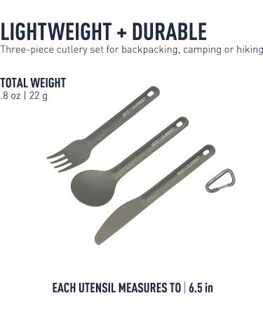Sea to Summit Alpha Light Aluminum Camping Cutlery Set - Knife, Fork, Spoon - Buy Online on GoSupps.com