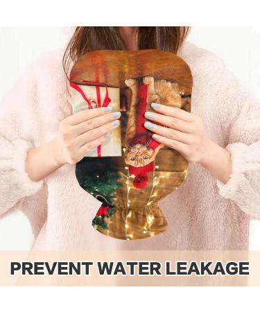 Buy Festive Christmas Motif 2L Hot Water Bottle - Soft Fleece Cover for Hot & Cold Therapy | International Shipping Available - Buy Online on GoSupps.com