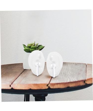 ASMR Ear Piercing Kit - 1 Pair Silicone Ear Mold Display with Auditory Meatus Model - White Piercing Set - Buy Online on GoSupps.com