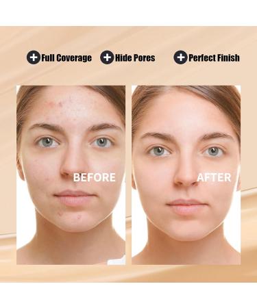 BB Cream Foundation Even Skin Tone Color Correcting Cream Moisturizing Concealer Makeup Base Full Coverage Foundation Anti-Redness Lightweight Smoothing Foundation(Natural) - Buy Online on GoSupps.com