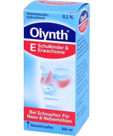 Olynth 0.1% Nasal Drops - Decongestant Cold Solution for Adults & Children (6+) | 100 ml | Fast Shipping Worldwide - Buy Online on GoSupps.com