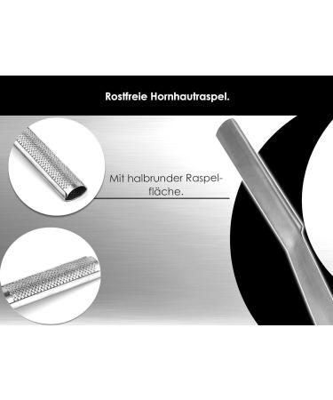 Horn Skin Remover | Hornhaut Trazel Solingen | 1-Sided Raspel for Foot Care & Pedicure | Corn Removal Tool - Buy Online on GoSupps.com