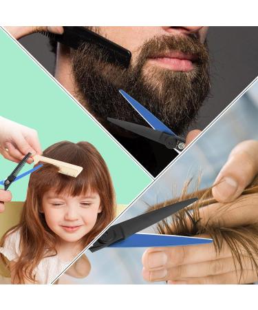 Purple Dragon 5.5 Blue Hair Scissors Set - Professional Hairdressing Scissors for Men & Women Sharp Barber Tools for Beginners - Qhblau - Buy Online on GoSupps.com