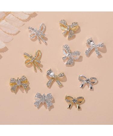 SANWOOD 10pcs Nail Ornament Set | DIY Jewelry Glitter Nail Varnish Art Accessories for Women - Buy Online on GoSupps.com