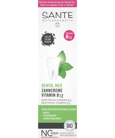 Sante Naturkosmetik Dental Med Toothpaste with Vitamin B12 - 75 ml (Pack of 2) | International Shipping Available - Buy Online on GoSupps.com