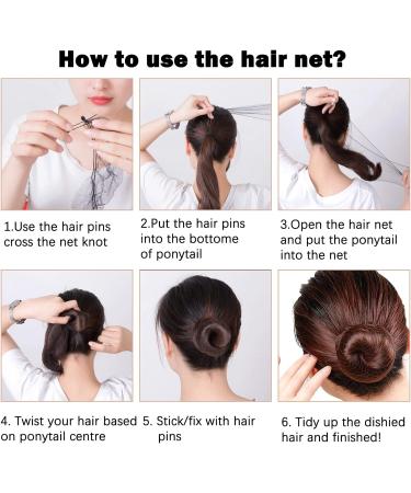 Invisible Hair Nets and U Shaped Hair Pins Set Blonde (20Pcs) - Elastic Edge Mesh Hair Nets & U Shaped Bobby Pins for Ballet Girls, Kids, and Women - With Storage Box - Buy Online on GoSupps.com