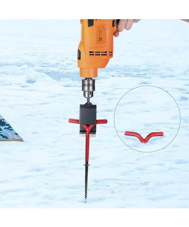 Universal Ice Anchor Tool for Heavy Duty Spiral Screw Ground Anchors - Drill in Seconds | Ice Fishing Anchors Tool for 10mm Drills - Buy Online on GoSupps.com
