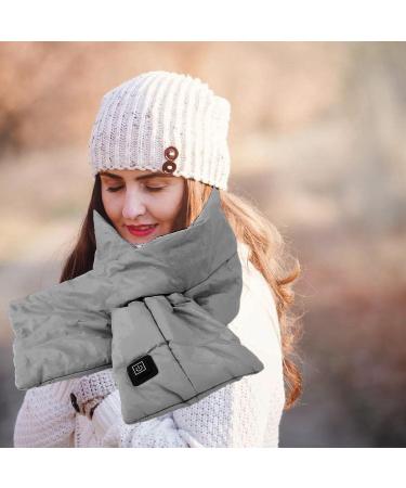 Trisar Heating Scarf - Adjustable Easy to Clean Electric Heating Scarf for Comfortable Office Use - Gray - Buy Online on GoSupps.com