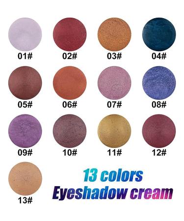 Vodisa Cream Eyeshadow Set - Highly Pigmented Shimmer Eye Shadow for Smooth & Crease-Resistant Makeup - Shade 08 - Buy Online on GoSupps.com