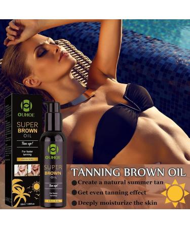 Hpbaggy 50 ml Solarium Tanning Accelerator tanning oil for pretanned and dark skin premium fast browning accelerator oil with coconut scent tanning oil with natural ingredients tanning cream - Buy Online on GoSupps.com