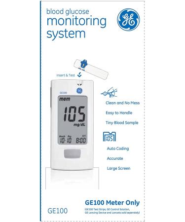 GE100 Blood Glucose Monitoring System - Accurate Diabetes Management - Buy Online on GoSupps.com