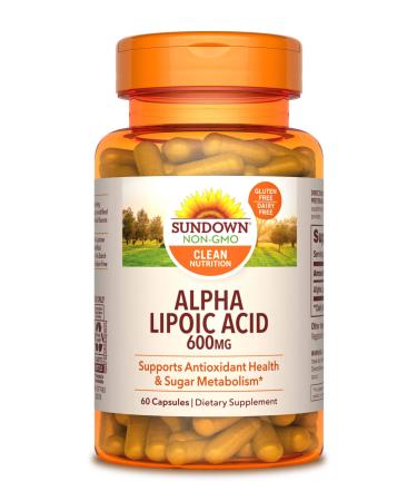 Sundown Naturals Alpha Lipoic Acid 600 mg 60 Capsules