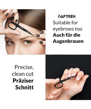 Nail Scissors Curved Blade Nail Maintenance Toenail Fingernail Beauty Cuticle Scissors Ergonomic Design for Men Women Pedicure 4 inch Black - Buy Online on GoSupps.com