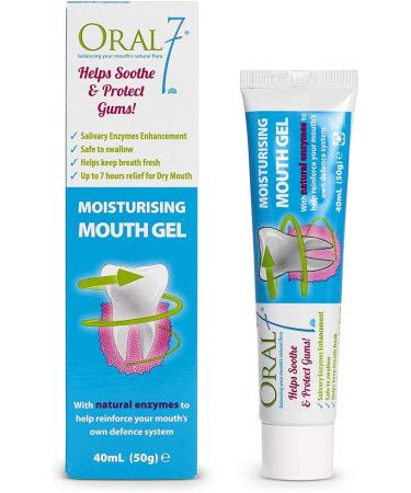 Oral7 Dry Mouth Gel with Enzymes | Lasting Relief for Dry Mouth | Protects Gums, Promotes Gum Health | Fresh Breath | 1.6oz 2 Pack - Buy Online on GoSupps.com