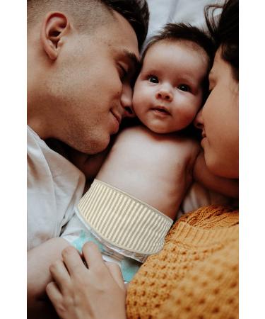 Topwon Umbilical Cord Cover for Newborn | 4 Pack Cotton Belly Button Band | Hernia Care & Navel Truss Wrap | Must-Have Baby Shower Gift - Buy Online on GoSupps.com