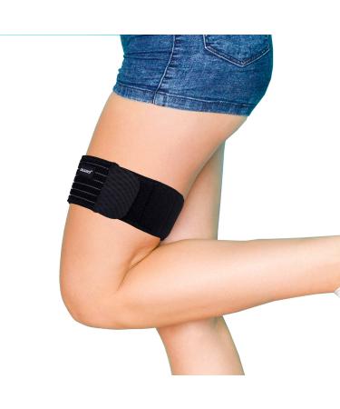 2U2O Thigh Brace Support - Adjustable Compression Hamstring Quad Wraps  IT Band Upper Leg Wraps for Leg Sprains, Knee Pain, Hip, Tendonitis Injury,  Athletic Stabilizer for Men, Women