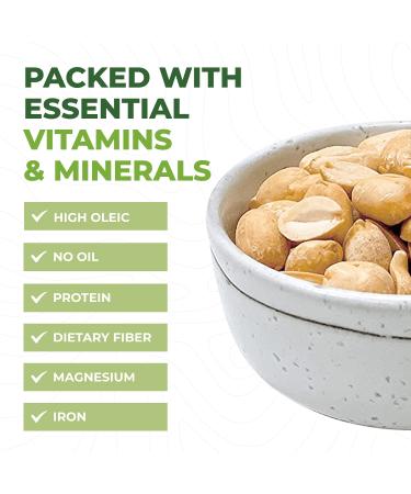 Beyond Nature Dry Roasted Peanuts - Vacuum Sealed, Non GMO, Low Carb, Gluten Free, Keto & Vegan Snack - 2 LB - Buy Online on GoSupps.com