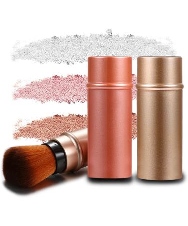 Vtrem 3PCS Kabuki Foundation Brush Retractable Red Black Brown Professional Travel Brushes Blush Foundation brush Makeup Brush Set Blush Brush Red/Black/Brown - Buy Online on GoSupps.com