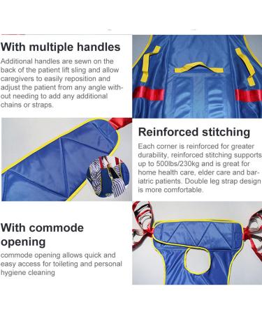 Patient Lift Sling - Transfer Blanket for Bed Positioning and Lifting - Large Medical Device for Bariatric Caregiver Elderly Disabled Bedridden - Mesh with Handles L - Buy Online on GoSupps.com