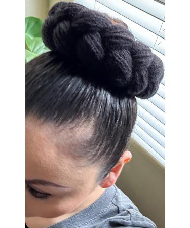 Folklorico Dance Black Bun Headpiece - Trenza Tocado for Traditional Dances - Buy Online on GoSupps.com