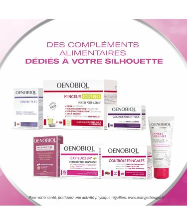 OENOBIOL - Medical Device - Slimming - 3 in 1+ Sensor - Captures Fat and Sugars(1)(2) - Satietating Effect(2) - Rebalances the Intestinal Flora(3) - 1 Box of 60 Capsules - Buy Online on GoSupps.com