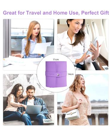 Professional 16-Piece Manicure/Pedicure Kit in Violet Leather Case - Stainless Steel Nail Care Tools for Men and Women - Perfect Gift for Thick Nails! - Buy Online on GoSupps.com