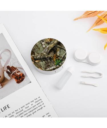 Bagea-Ka Autumn Hunting Tree Camo Contact Lens Case - Eye Care Kit with Mirror Tweezers & Solution Bottle for Outdoor Travel & Home - Buy Online on GoSupps.com