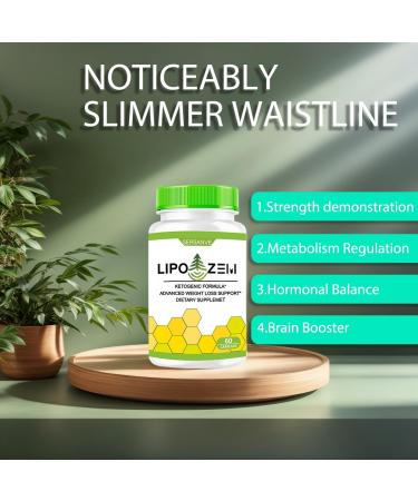 Lipo-Zemn BHB Advanced Formula Natural Ingredients Wellness Capsules Support for Wei GHT Management & Gut Comfort with Magnesium Calcium Sodium BHB | Non-GMO Gluten-Free Keto 60 Capsules (1) - Buy Online on GoSupps.com