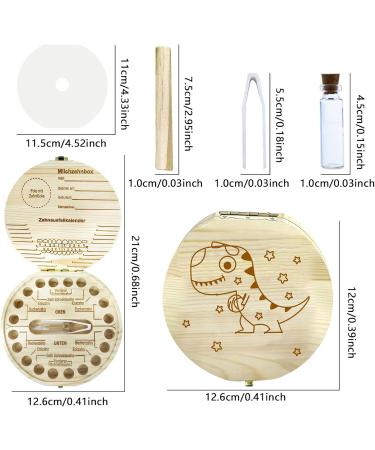 Personalized Wooden Milk Tooth Box for Kids | Tooth Fairy Storage | Unique Baby Gift Ideas | Leonshco - Buy Online on GoSupps.com