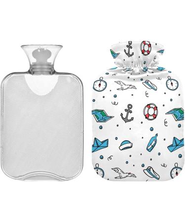 NAANLE Ocean Seagull 1L Transparent Hot Water Bottle - Bed Hand & Feet Warmer for Pain Relief & Heat Therapy | International Shipping - Buy Online on GoSupps.com