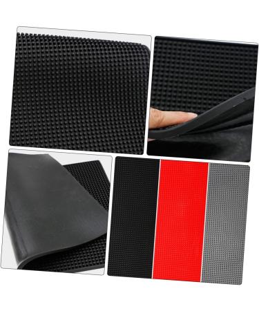 Angoily 1pc Non-Slip Hair Cutting Tool Barber Floor Mats Proof Mat for Hair Straighteners Hair Tools Mat Silicone Mat for Hair Tools Hair Tongs Mat Black Thicken Non-Slip Mat PVC - Buy Online on GoSupps.com