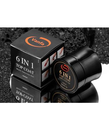 6-in-1 Top Coat Multi-Function Gel for Nail Extensions | Rhinestone Builder Gel - Ideal for DIY Nail Art - Buy Online on GoSupps.com