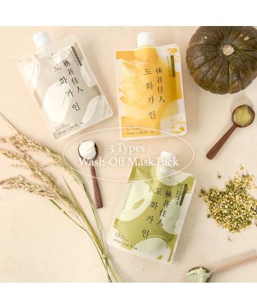 House of Dohwa Rice Wash Off Facial Mask - Brightening & Soothing 3.38 fl. Oz - Korean Ingredients - Buy Online on GoSupps.com