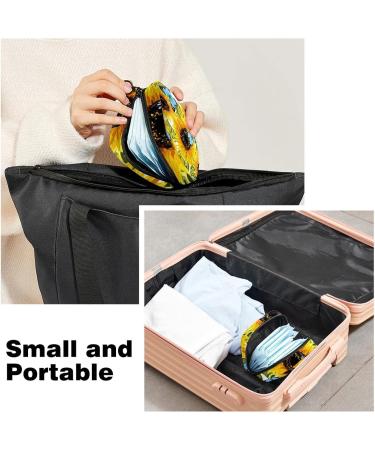 Beautiful Sunflower Napkins & Storage Bags | Portable Menstruation Cup with Zipper for Teens & Women - Eco-Friendly & Stylish - Buy Online on GoSupps.com