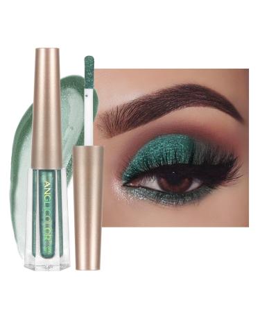 Anglicolor Eyeshadow Liquid Glitter Eyeshadow Highly Pigmented Glitter Gel Diamond Eyeshadow Liquid Eyeshadow & Eyeliner Blendable Shimmer Eyes Makeup Vegan (#16)