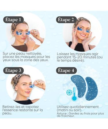 Patch Yeux Anti Cernes - Masque Yeux avec Collag ne Marin et Acide Hyaluronique - Patch Anti Cernes Yeux - Anti Poche Sous Les Yeux - Eye Mask pour l'hydratation (30 paires) Marine Collagen - Buy Online on GoSupps.com