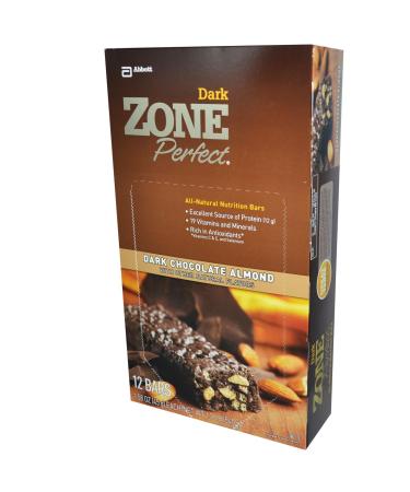 ZonePerfect Nutrition Bars Dark Chocolate Almond 12 Bars 1.58 oz (45 g) Each