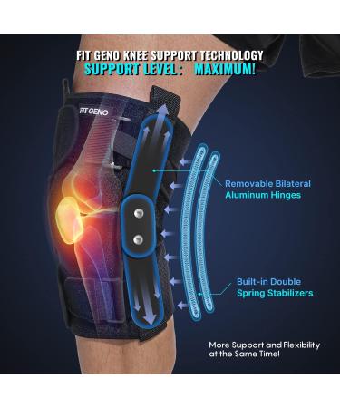 Hinged Knee Brace for Meniscus Tear: Upgraded Support for Knee Pain w/Dual Metal Hinges & Side Stabilizers Adjustable for Plus Size Big Men and Women w/Torn ACL MCL PCL Sprain Large XL XXL 3XL 4XL Plus Size L Fits for XL/2XL/3XL/4XL - Buy Online on GoSupps.com