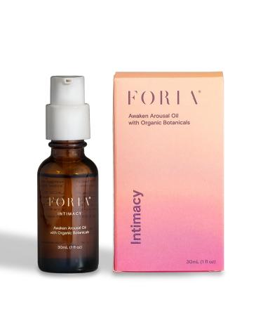 Foria Awaken Arousal Oil | Organic All-Natural Oil Designed for Women Safe for Sensitive Skin | 1 Fl Oz