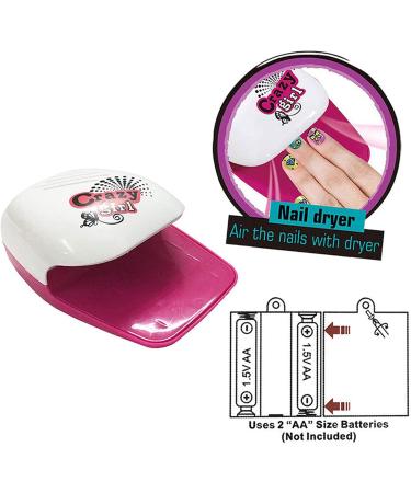 Nail Art Studio for Girls Children Nail Art Set Little Girl Nail Art Gel Polish Dryer Glitter Powder Pretend Play Toy Set Kids Nail Art Salon Set (18284C) - Buy Online on GoSupps.com