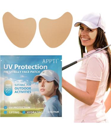Sunscreen Facial Patches UV Golf Patch Sweatproof Sunscreen Patches Golf Sunblock Gel Facial Patches Hydrating Skin Care Sunscreen Patch for Golf Outdoor Sports - Buy Online on GoSupps.com