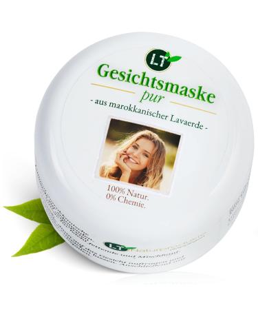 LT nature products organic face mask made of original Moroccan Lavaerde |PUR |150ml |Chemical & soap-free |Gentle cleaning for oily skin - Buy Online on GoSupps.com
